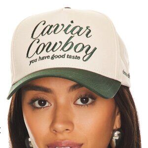 Eleven Eleven Caviar Cowboy Cap Beige Forest Green Hat "You Have Good Taste"
